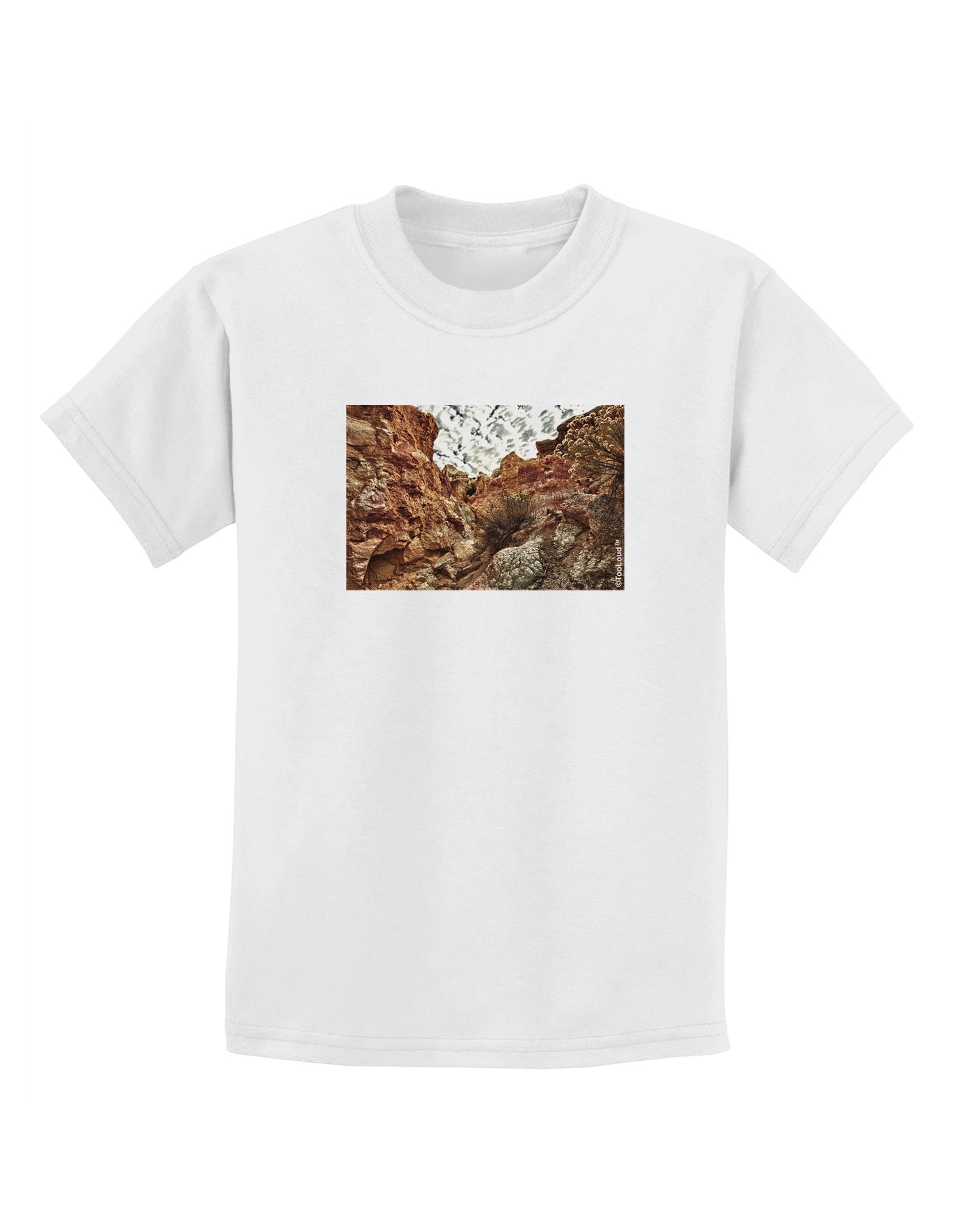 TooLoud Colorado Painted Rocks Kids T-Shirt - Fun Graphic Tee for Boys & Girls - Perfect for Outdoor Adventures & Family Vacations