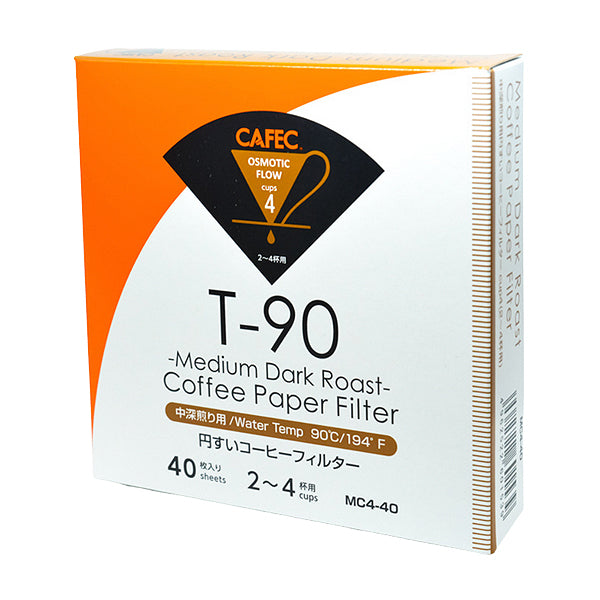 Premium Cafec Roast-Specific Coffee Filter Papers - 100 Count, Compatible with Hario V60 & Chemex - Perfect for Pour Over, Cold Brew & Specialty Coffee Brewing at Home or Cafe
