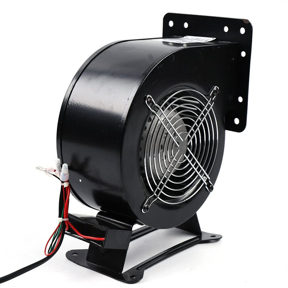 120W High-Power Outdoor Ventilation Fan - 2600r/min Round Blower for Wood Furnace & Boiler, 110V Flange Blower Fan - Perfect for Workshop, Greenhouse, and Industrial Ventilation