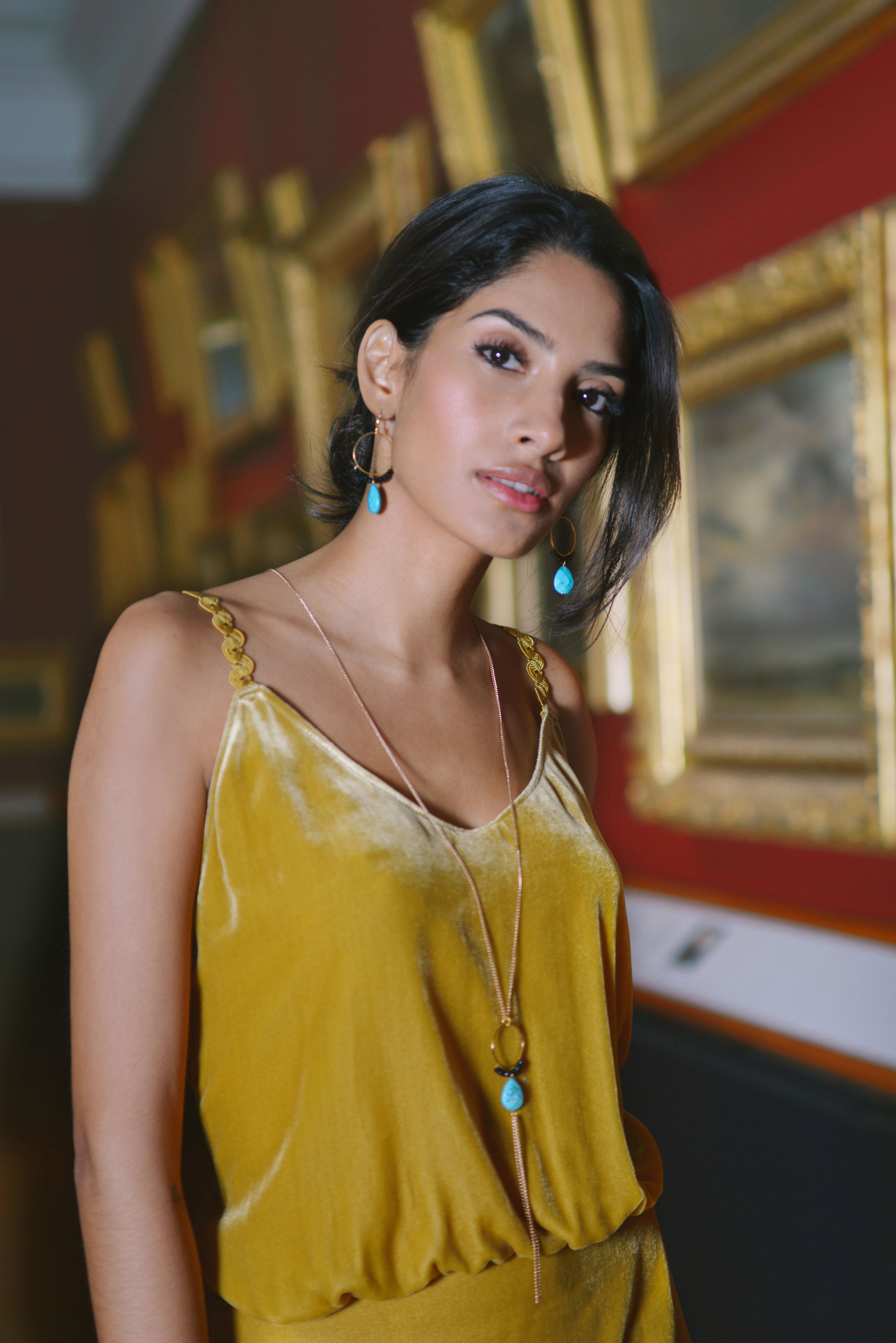 Mata Hari Earrings for Women - Bohemian Dangle Earrings with Beads and Tassels - Perfect for Festival, Party, and Boho Fashion Accessories