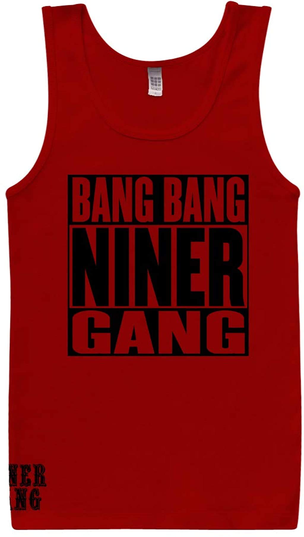 Bang Bang Niner Gang Red Tank Top for Women - Stylish Sleeveless Casual Shirt for Summer, Gym, and Streetwear Fashion
