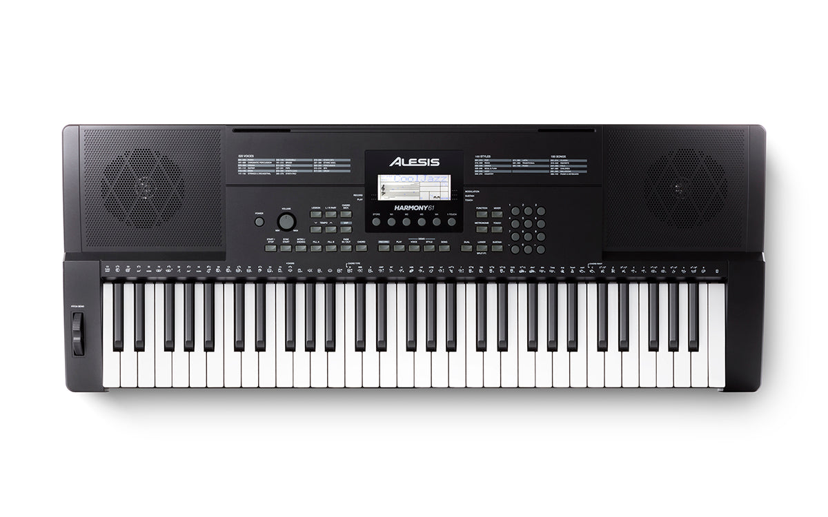 Alesis Harmony 61 Key Digital Piano Keyboard with Built-in Speakers, Headphone Jack & USB MIDI - Perfect for Beginners, Home Practice & Music Production
