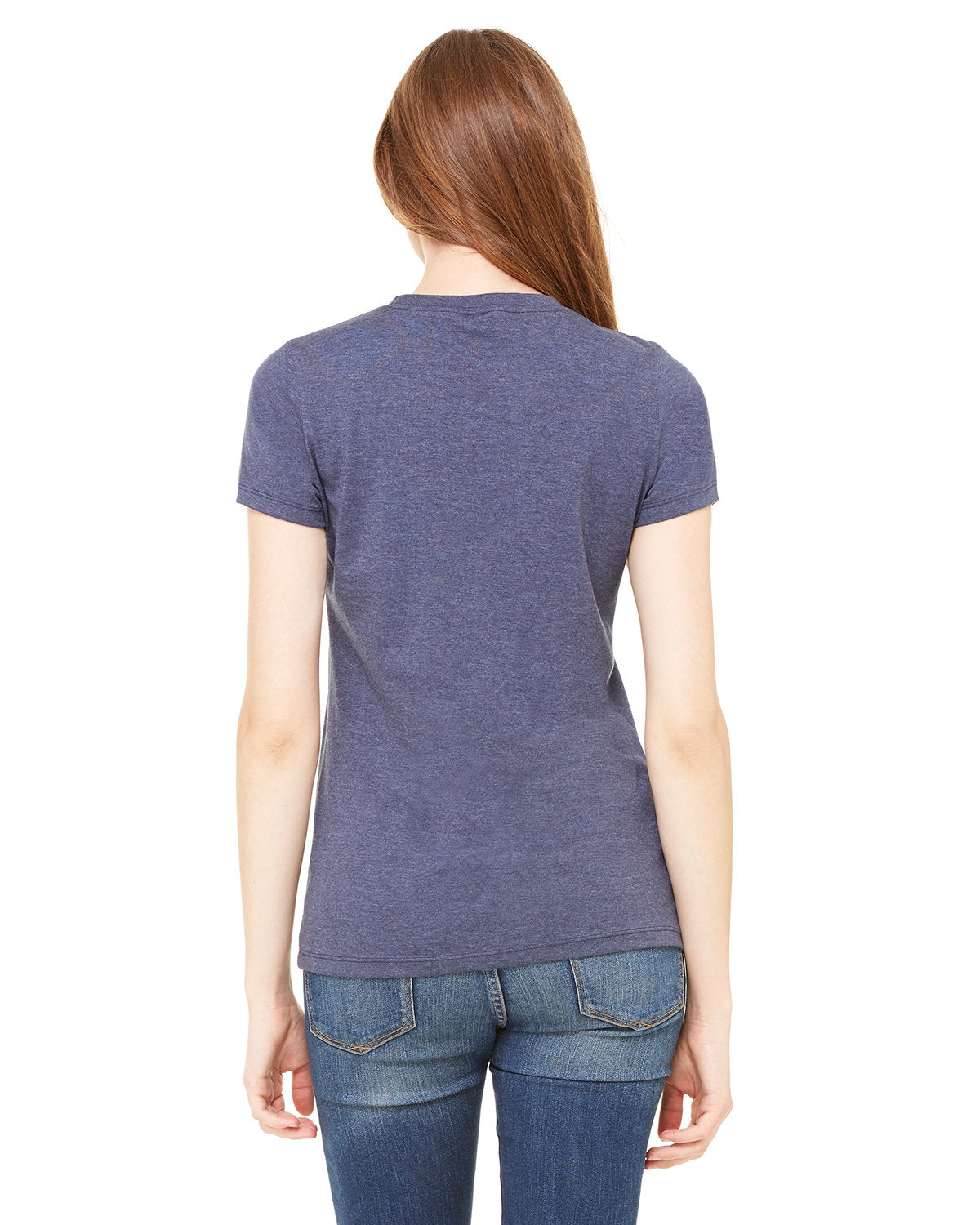 Bella + Canvas 6004 Women's Slim Fit Short Sleeve V-Neck T-Shirt - Soft Cotton Tee for Casual Wear, Workout & Layering