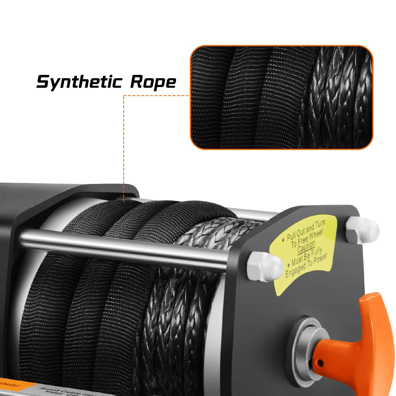 3500lb Electric Winch Kit with Synthetic Rope - Waterproof IP65, Wireless Remote & Mini Rocker Switch - Heavy Duty for ATV, UTV, Trailer Towing, Off-Road Recovery, Boat & Marine Use - Perfect for Outdoor Adventures, Vehicle Recovery & Water Activities