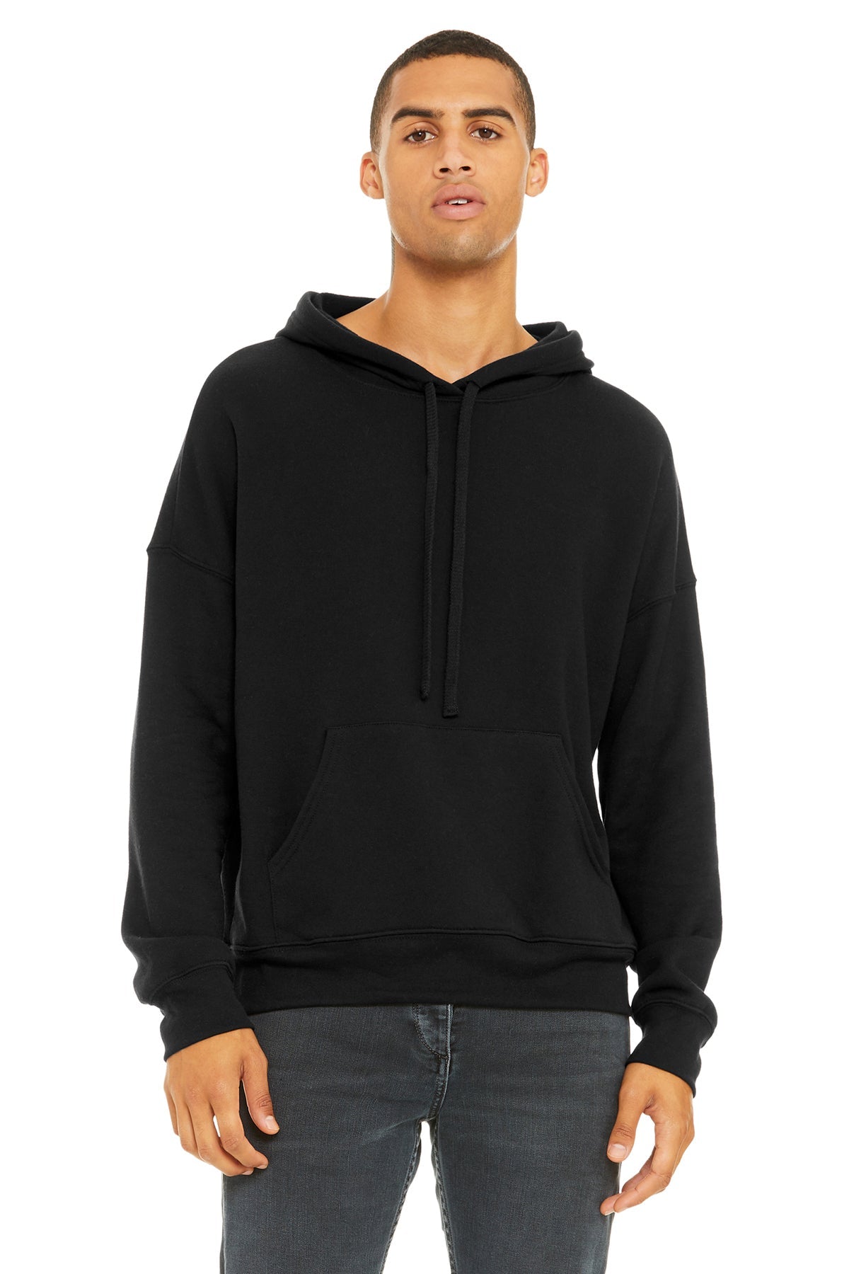 Bella Canvas Unisex Sponge Fleece Hoodie - Soft & Warm Pullover Sweatshirt for Men & Women, Black - Perfect for Casual Wear, Gym & Outdoor Activities