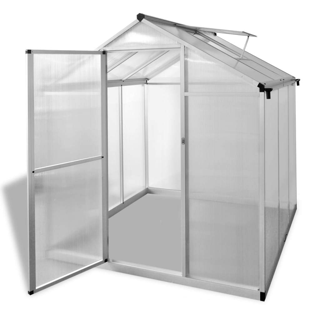 Outdoor Walk-in Greenhouse for Plants, Herbs & Vegetables - Durable Aluminum Frame with Polycarbonate Panels & Ventilation - 37.2ft² Gardening Solution for Backyard, Patio & Urban Farming