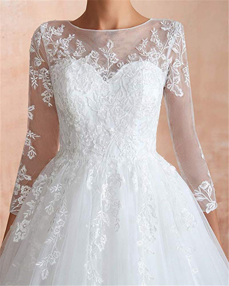 Elegant Off-Shoulder Beaded Lace A-Line Wedding Dress for Bride - Perfect for Beach Weddings, Vow Renewals & Romantic Photoshoots
