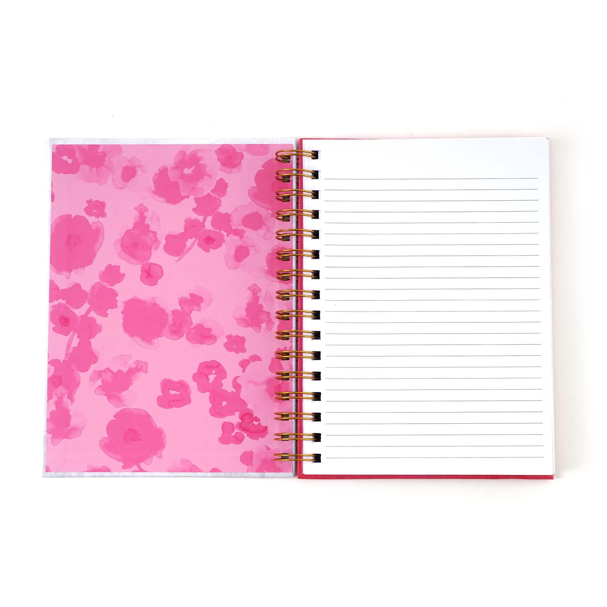 160-Sheet Jumbo Spiral Perfume Floral Hot Stamp Notebook Journal, 8.5