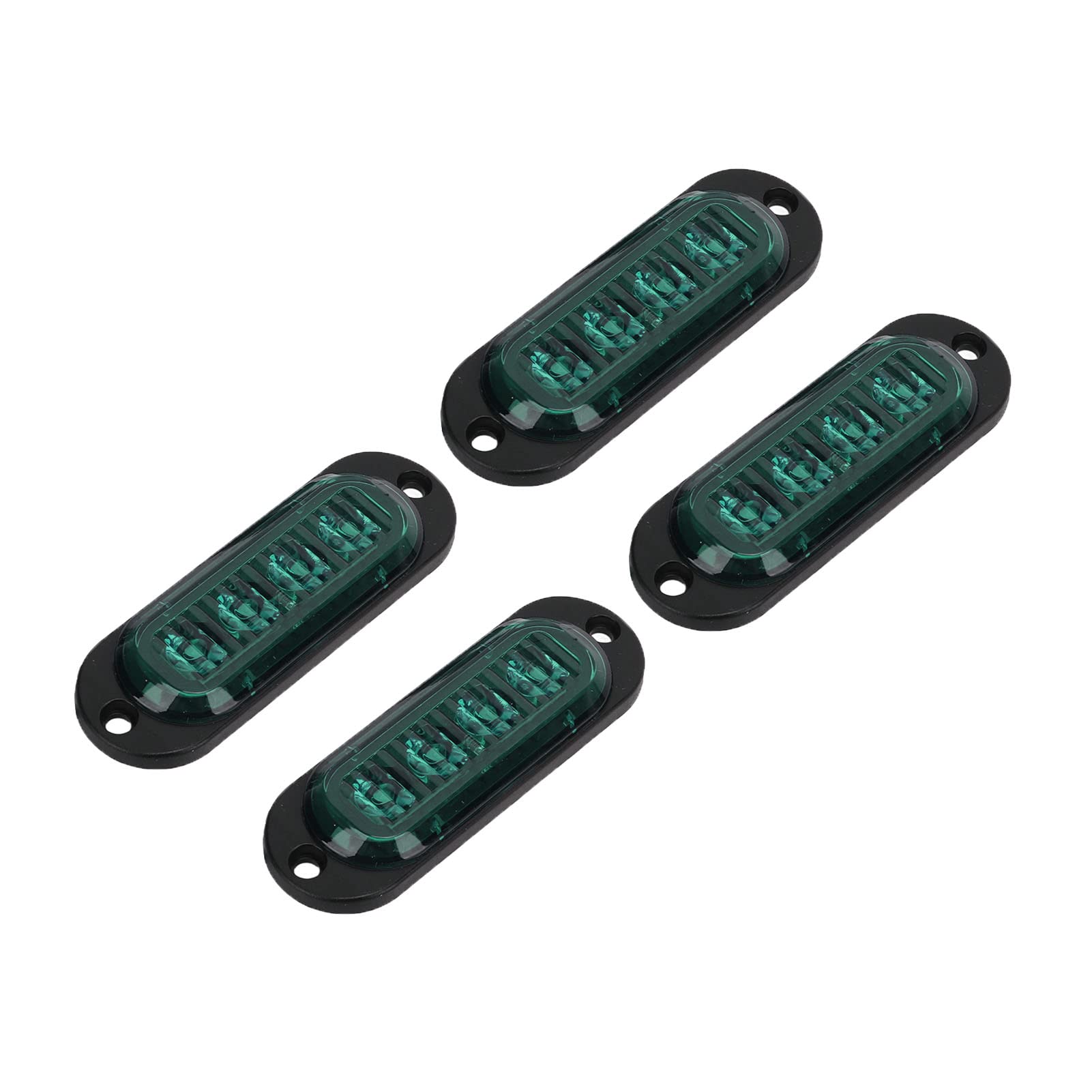 High Brightness LED Side Marker Lights for Trucks, Trailers & Cars - Green | Durable & Waterproof for Night Driving & Road Safety