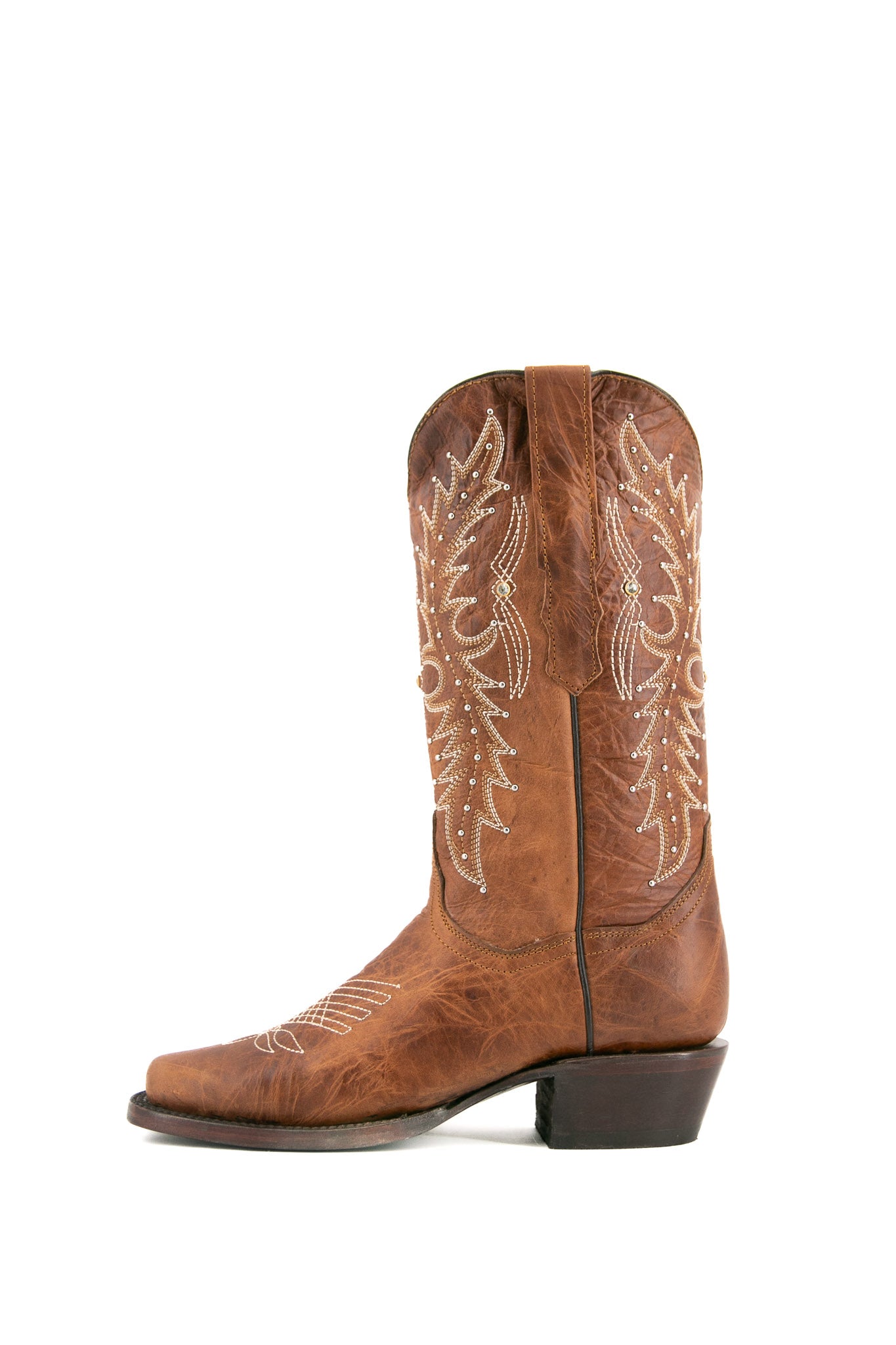 Paulina Frontier Cowgirl Boots for Women - Western Ankle Boots with Leather & Stitching Details - Perfect for Rodeo, Country Dancing & Outdoor Adventures