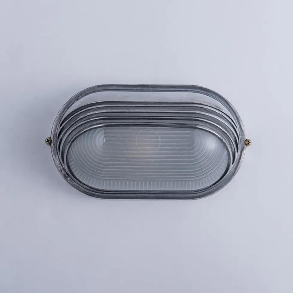 Modern Geometric Silver Industrial Outdoor Wall Lights - Waterproof & Durable for Patio, Garden, Porch, and Exterior Home Lighting