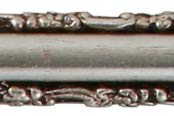 Silver Leaf With Brown Antique