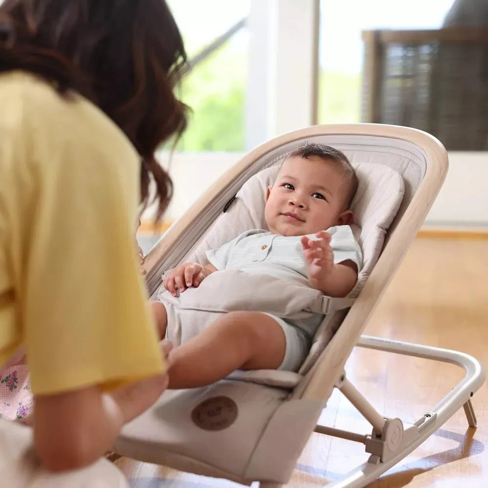 Kori 2-in-1 Baby Rocker and Chair - Classic Oat Color | Convertible Infant Seat for Nursing, Feeding & Playtime | Perfect for Nursery, Living Room & Travel
