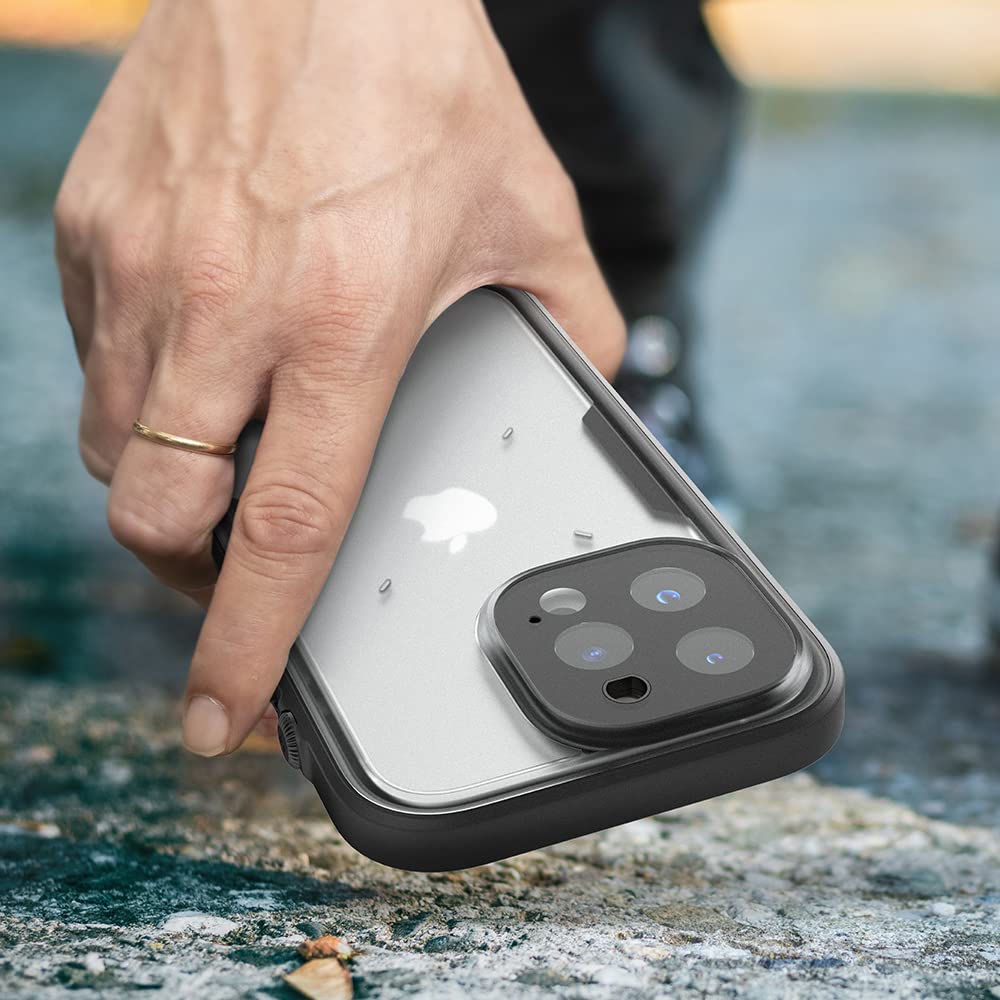 Catalyst Waterproof Case for iPhone 13 Pro Max - 5X More Waterproof Protection, Shockproof & Drop Resistant (Survives 65% Higher Drops), Responsive Touch Screen & Face ID Compatible - Perfect for Outdoor Adventures, Swimming & Extreme Sports (Black)