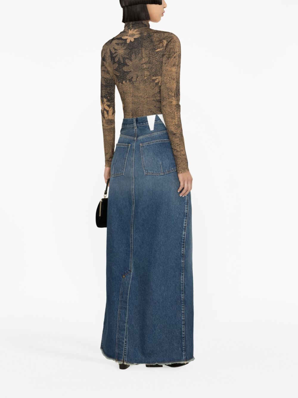 Darkpark Women's Blue Skirt - Stylish & Comfortable A-Line Skirt for Casual Wear, Office & Outings