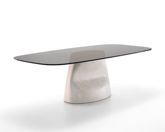Midj Gran Sasso Modern Dining Table - Solid Wood Kitchen Table for 6-8 People - Perfect for Family Dinners & Entertaining Guests