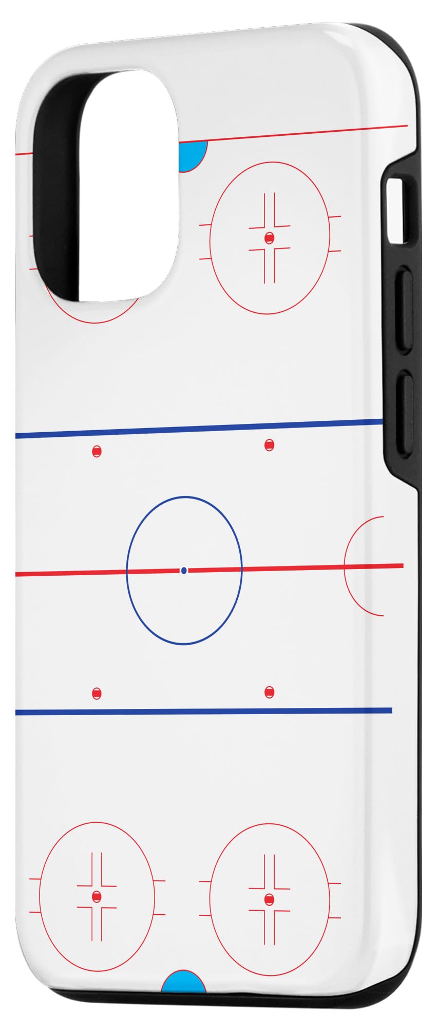 iPhone 12/12 Pro Hockey Rink Design Shockproof Case - Perfect for Ice Hockey Fans & Sports Enthusiasts