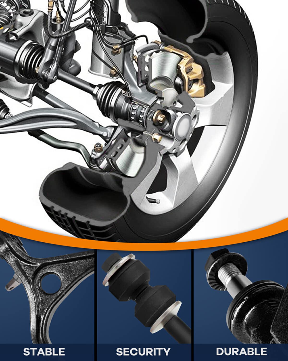 ROADFAR Ball Joint Idler Arm Sway Bar Tie Rod End Adjusting Sleeve Suspension Kit - Compatible with 1995-1999 C1500 Suburban, 1993-2000 C2500, 1993-1999 C2500 Suburban & 1993-2000 C3500 Trucks - Set of 2 - Perfect for Off-Roading, Towing & Heavy-Duty Suspension Upgrades
