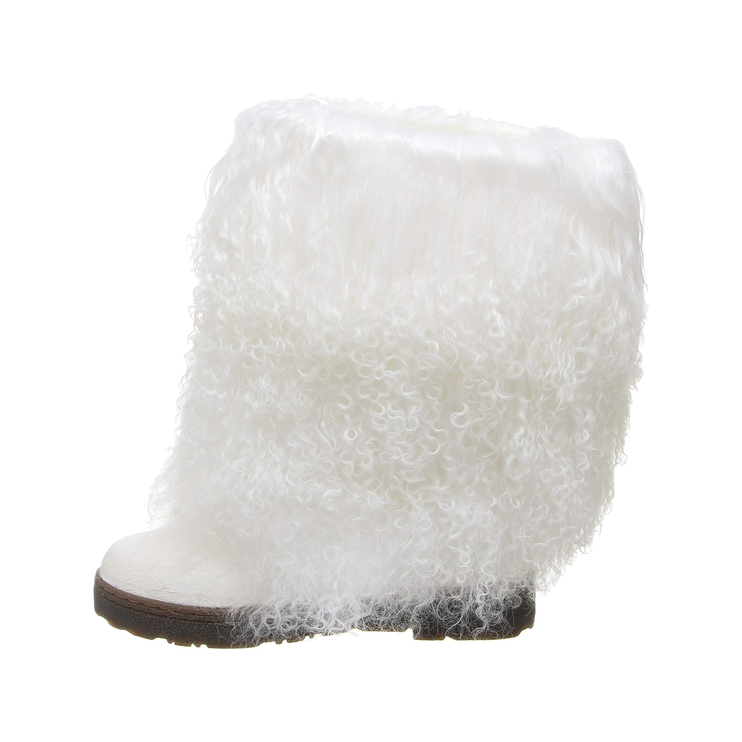 BEARPAW Women's Boetis Winter Boots - Slip On, Natural Fur Lined, Multiple Colors - Cozy & Comfortable for Snow, Casual Wear & Outdoor Activities