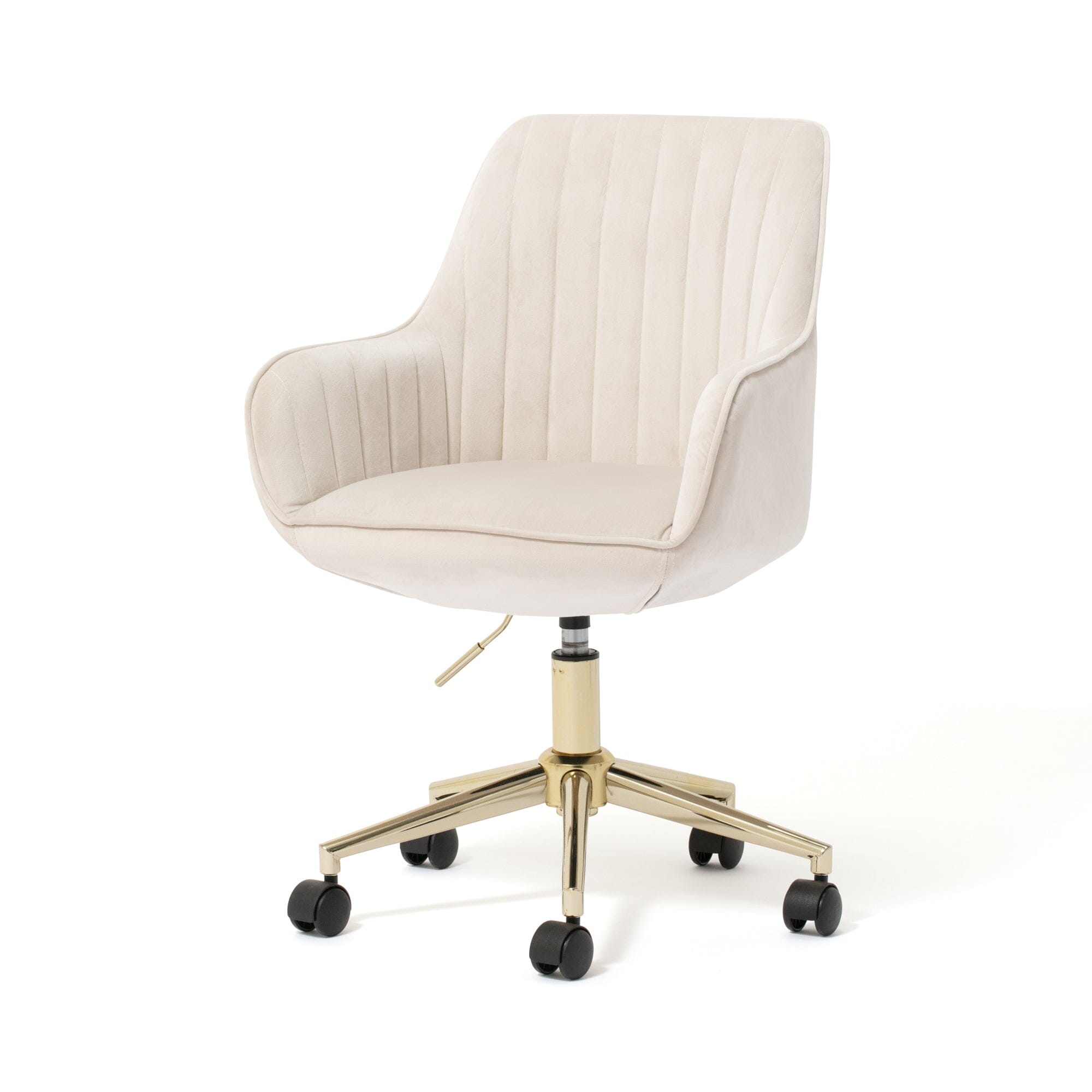 Eldorado Ergonomic Office Desk Chair - Light Beige Fabric - Comfortable Computer Chair for Home & Office Workspace - Perfect for Long Hours Sitting & Remote Work