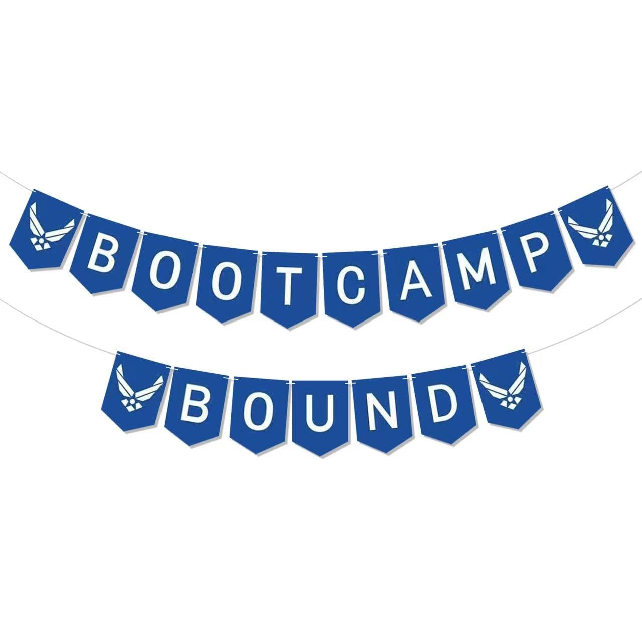 Air Force Boot Camp Party Decorations - Military Recruit Farewell & Welcome Ceremony Banner - Perfect for Air Force Send-Off Parties & Basic Training Celebrations