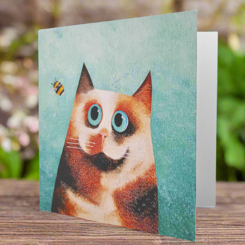 Bebe and Bee - Handmade Greeting Card by Vicky Mount | Perfect for Birthdays, Baby Showers & Special Occasions
