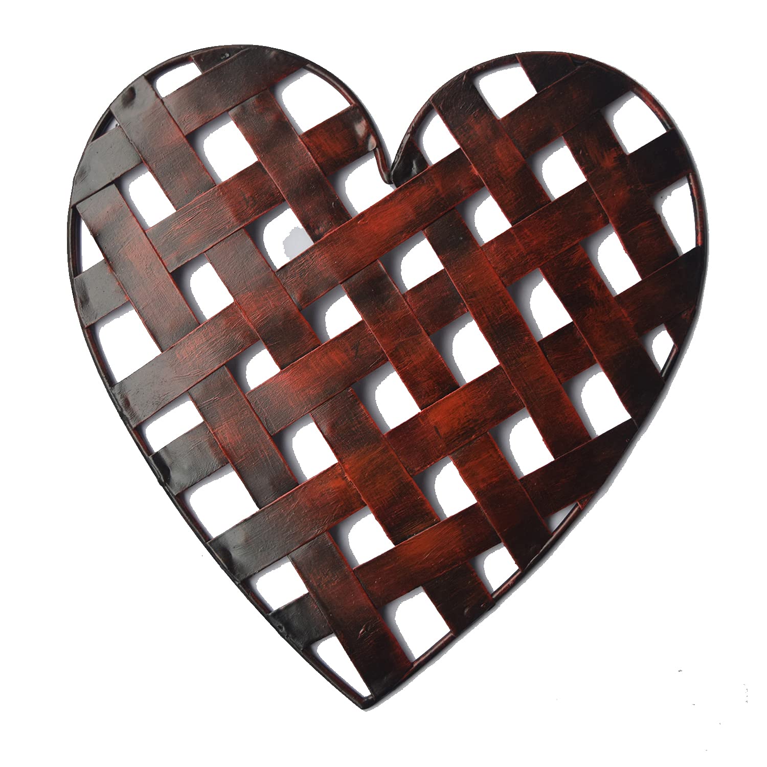 Rustic Metal Heart Wall Art - Unique Handmade Decorative Heart Shaped Wall Decor for Home, Bedroom, Living Room & Farmhouse Style Interior Design | Perfect for Valentine's Day, Wedding Gift & Romantic Home Decor