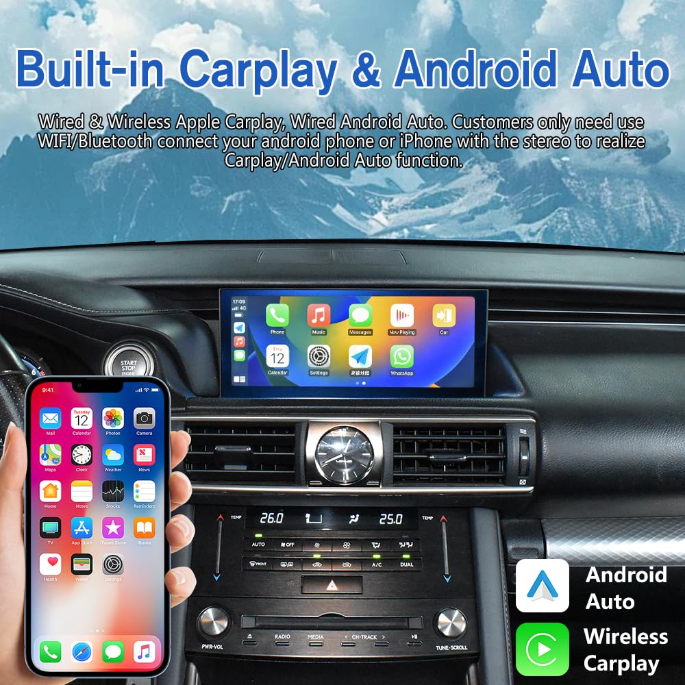 2013-2018 Lexus RC Car Stereo Upgrade with Apple CarPlay & Android Auto - 9