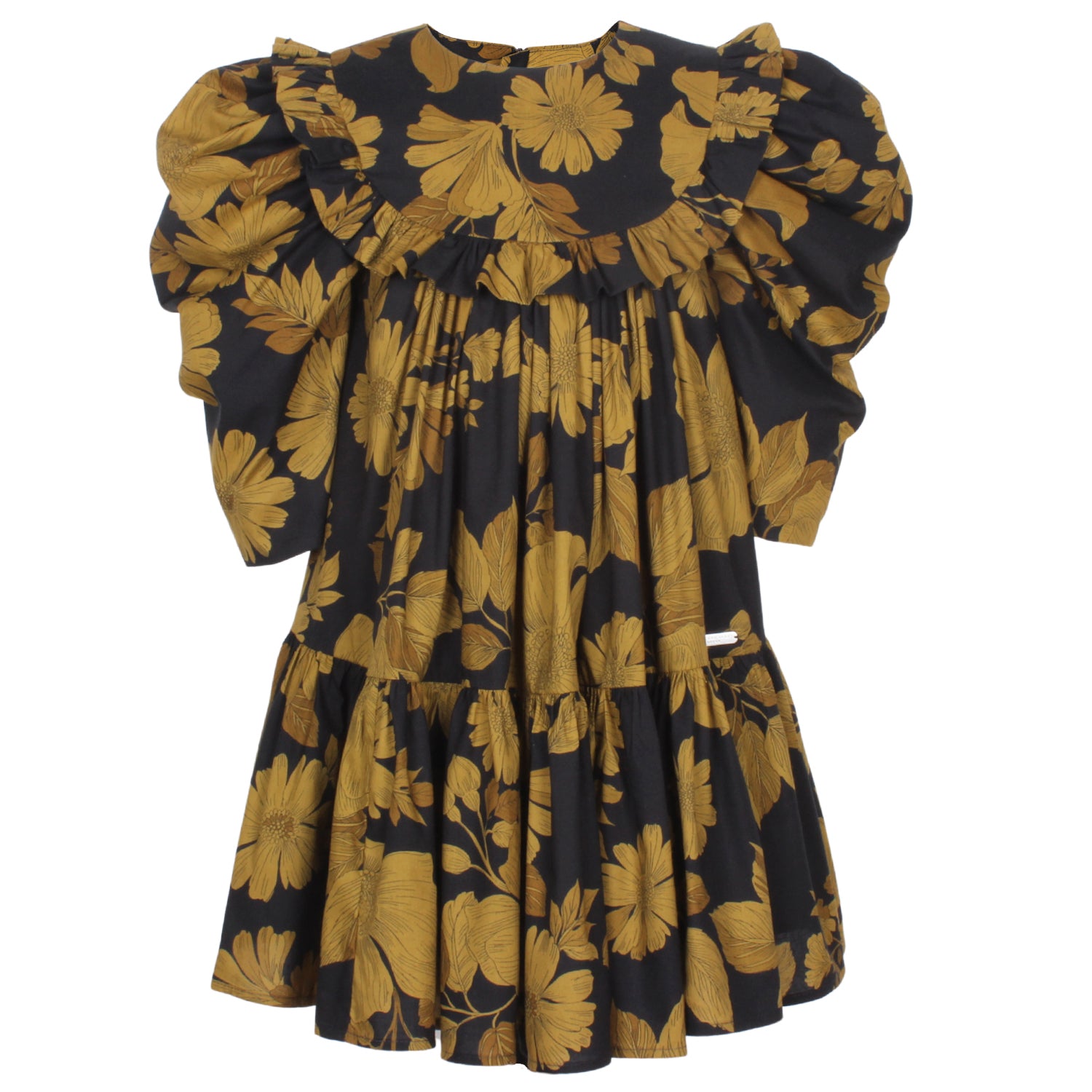 Jessie and James Betsy Yellow Floral Summer Dress for Women - Perfect for Beach Vacations, Garden Parties & Casual Outings