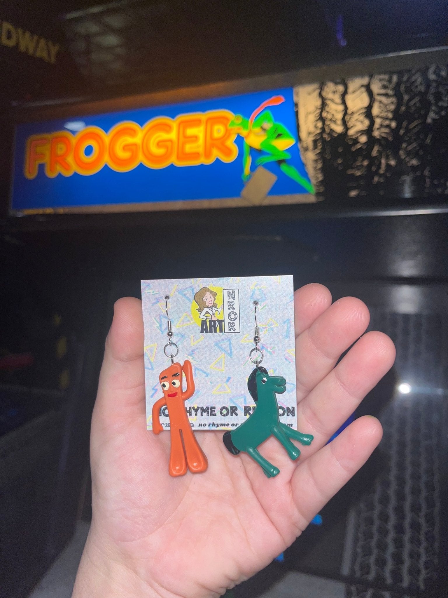 Gumby & Pokey Fun Cartoon Character Stud Earrings - Cute & Playful Jewelry for Kids, Teens & Adults - Perfect for Cosplay, Costume Parties & Everyday Wear