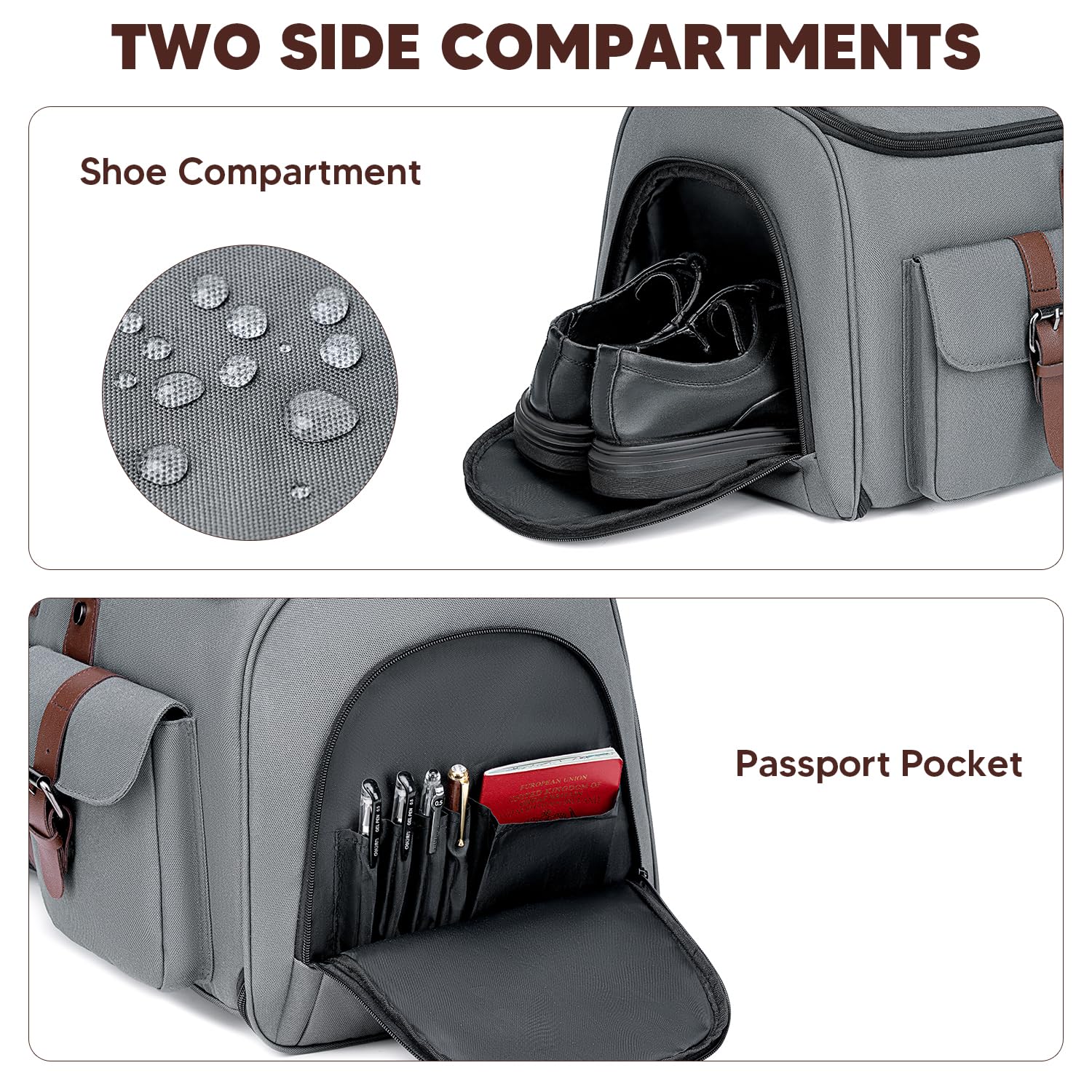 Convertible Carry On Garment Bag for Travel - 2 in 1 Hanging Suitcase & Duffle Bag with Shoe Compartment for Men & Women | Perfect for Business Trips, Weddings & Airplane Travel