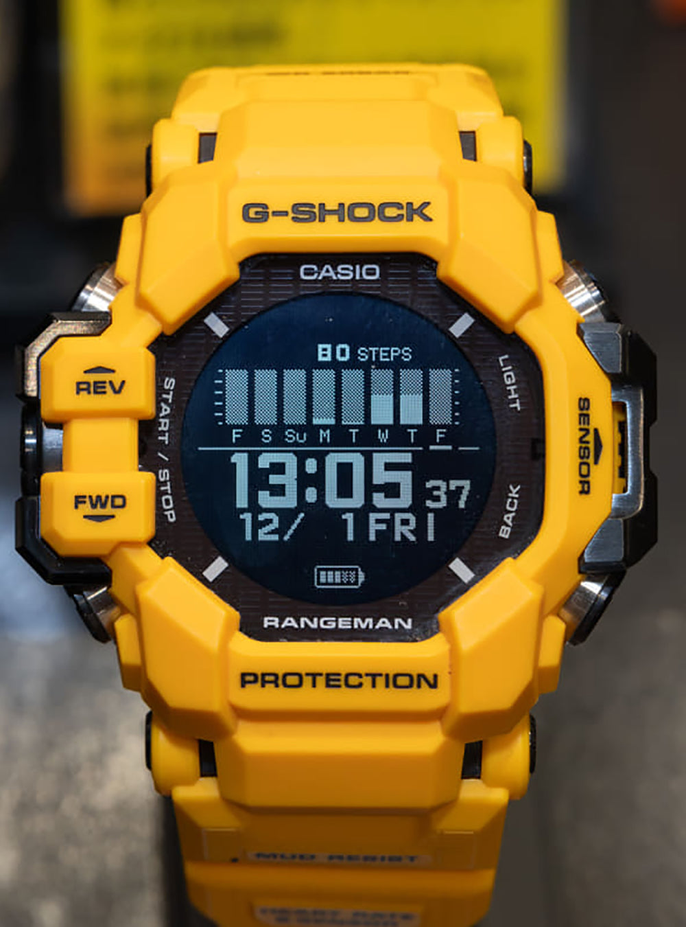 CASIO G-Shock Master of G Rangeman GPR-H1000 JDM Solar-Powered Digital Watch for Outdoor Adventures, Hiking & Military Use
