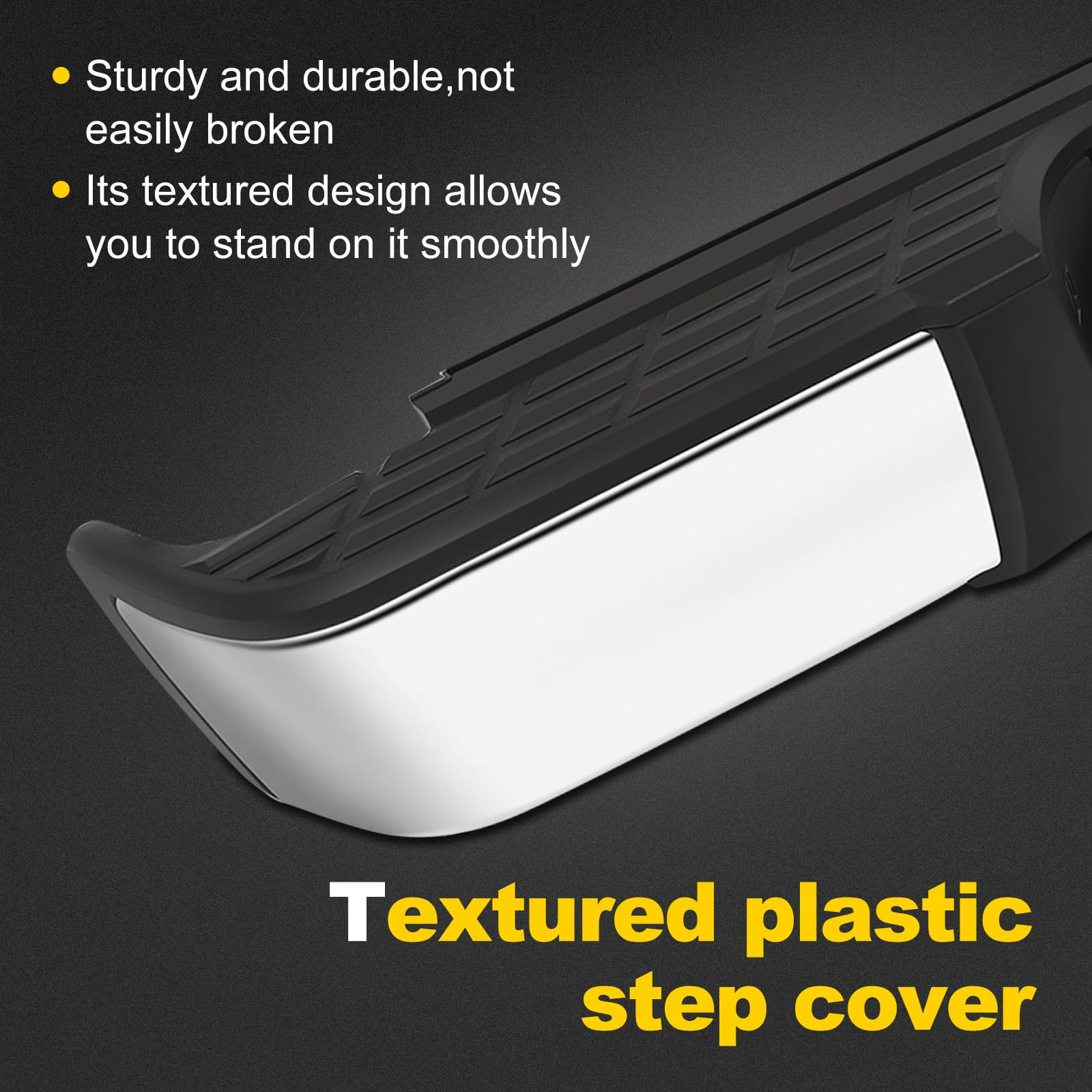 OCPTY Chrome Rear Bumper with License Plate Lights Compatible with 2007-2013 Chevrolet Silverado 1500 & GMC Sierra 1500 - Durable Replacement for Truck Accessories, Off-Roading & Daily Driving