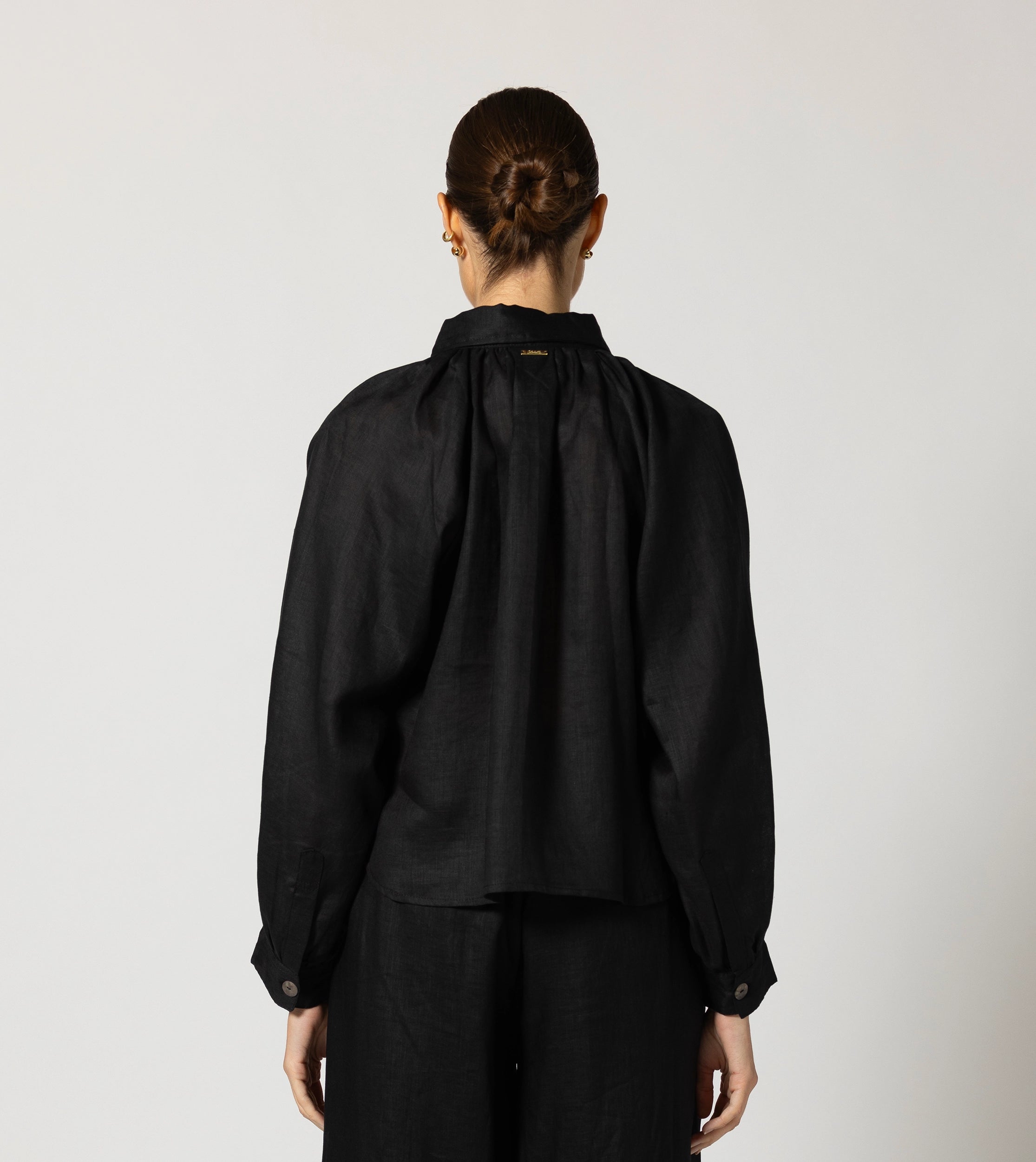 Negara Blouse for Women - Elegant Black Tops for Casual & Office Wear | Comfortable & Stylish Daily Outfit Essential