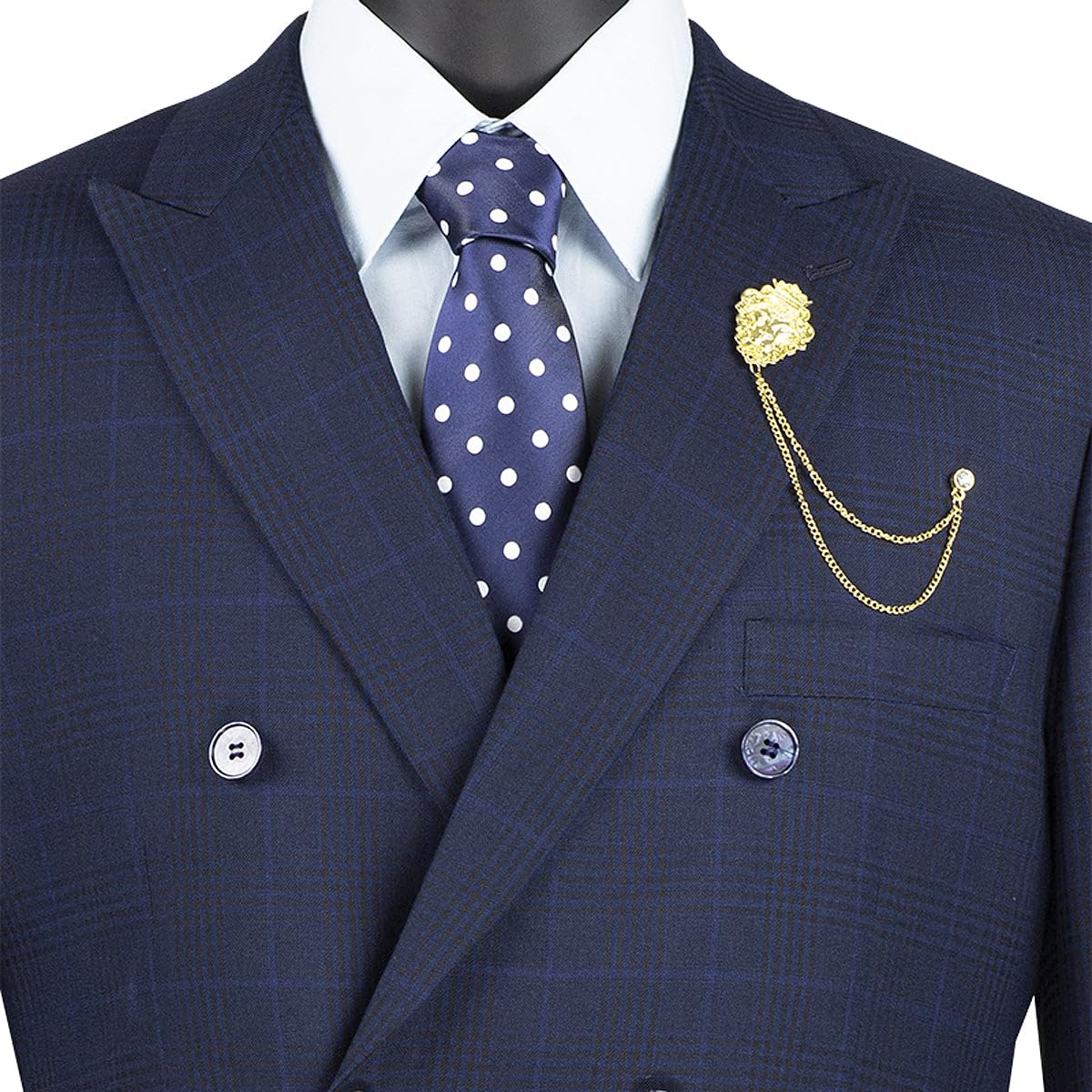 Premium Hand Tailored 2-Piece Men's Glen Plaid Suit Set - Wool Blazer & Dress Pants with Bonus Socks | Business Formal Attire for Weddings, Office & Special Occasions