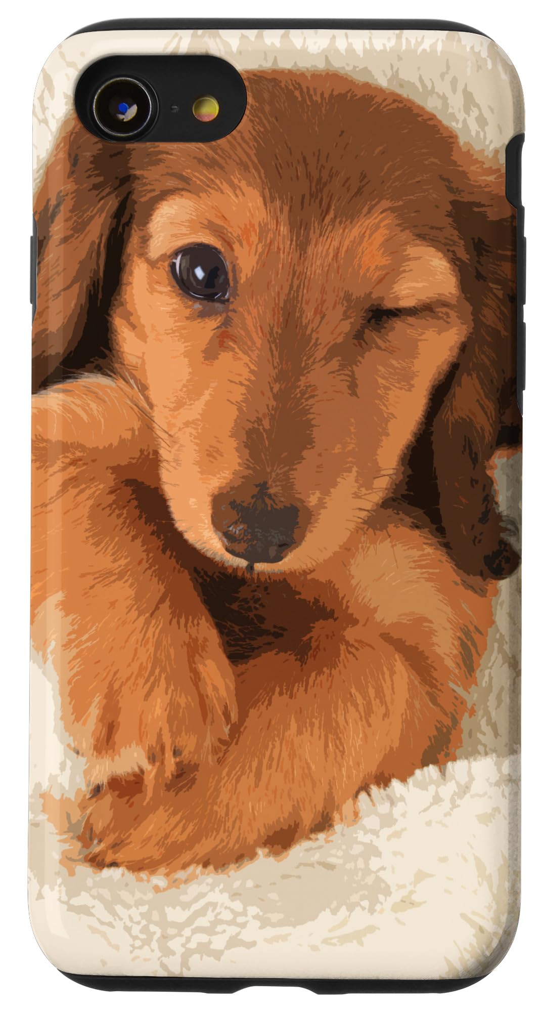 iPhone SE (2020) / 7 / 8 Cute Dachshund Puppy Phone Case - Durable Protective Cover for Everyday Use, Work & Travel