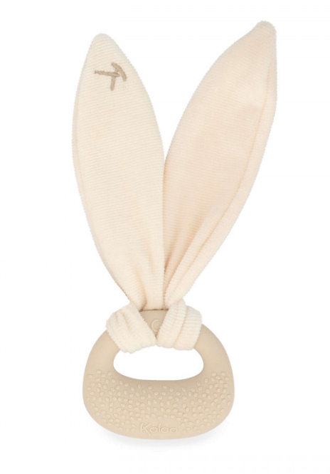 Kaloo Cream Rabbit Teether - Soft & Safe Baby Teething Toy for Soothing Sore Gums | Perfect for Infants & Toddlers | Home, Travel & Daycare Use