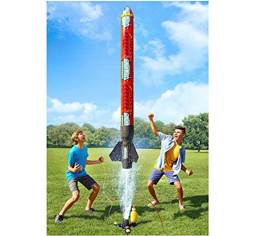 Giant Water Powered Rocket Launcher Toy for Kids - Outdoor Summer Fun, Backyard Games & STEM Learning Activities