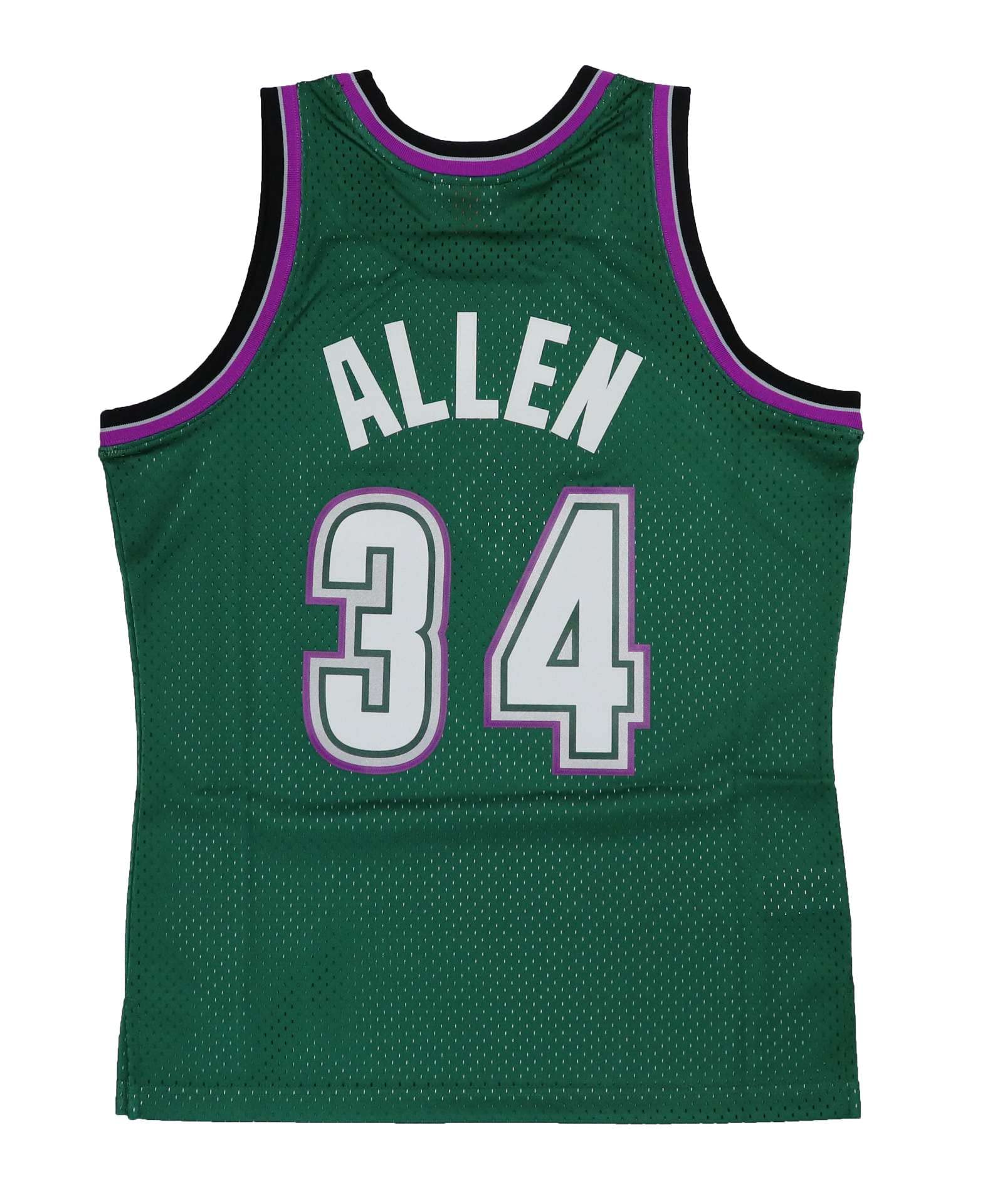 Mitchell & Ness Ray Allen #34 Milwaukee Bucks Replica Swingman NBA Jersey - Authentic Basketball Jersey for Fans & Collectors - Perfect for Games, Parties & Sports Events