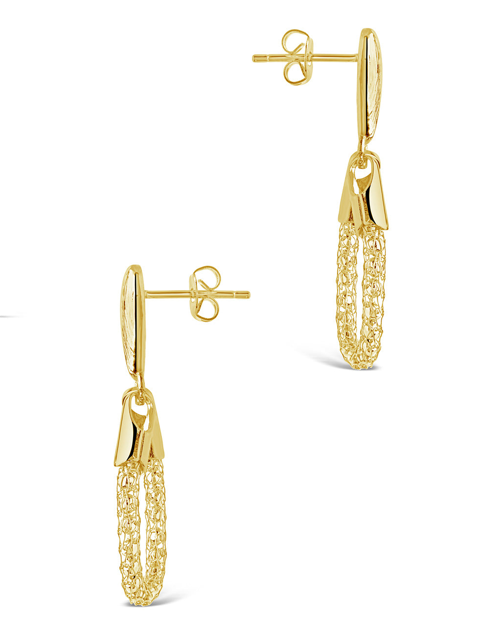 Elisa Chain Drop Earrings for Women - Elegant Dangling Jewelry for Party, Wedding & Evening Outfits