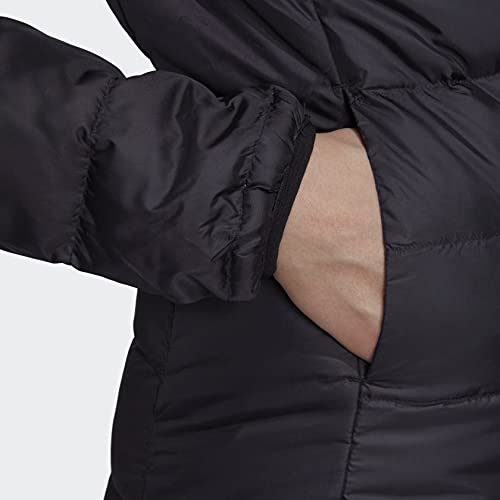 Adidas Women's Essentials Lightweight Down Hooded Winter Parka Jacket - Warm & Waterproof for Outdoor Activities, Hiking & Cold Weather