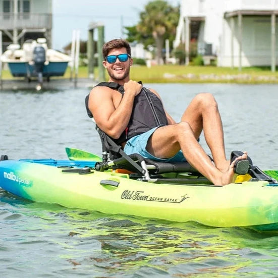 Ocean Kayak Malibu Pedal Drive Single Kayak - Lightweight & Stable Pedal Kayak for Fishing & Recreation | Perfect for Lakes, Rivers & Coastal Waters