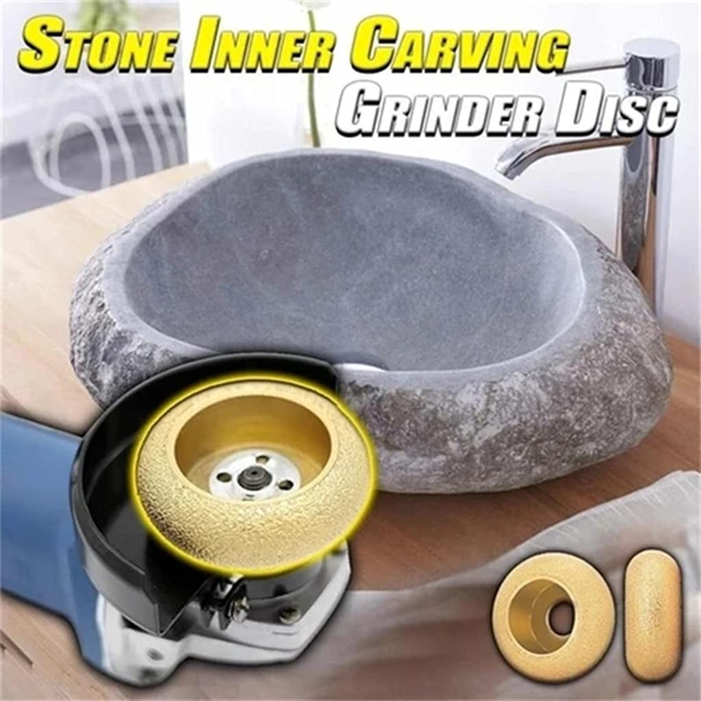 Premium 25mm Stone Inner Carving Grinder Disc for Stone Basin & Bowl Making - Professional Stone Carving Tool for DIY & Craft Projects (0.98 Inch) - Perfect for Home Renovation, Artisan Workshops & Stone Restoration