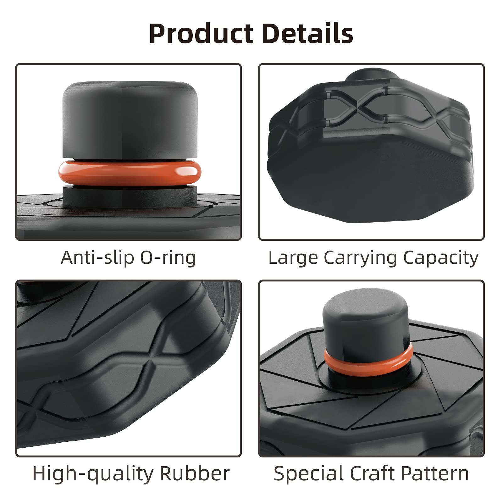Tesla Model Y/S/3/X Jack Pads - 4 Pack Non-Slip Lifting Pucks with Storage Case for Battery & Chassis Protection | Perfect for DIY Maintenance, Garage Use & Roadside Emergency Repairs