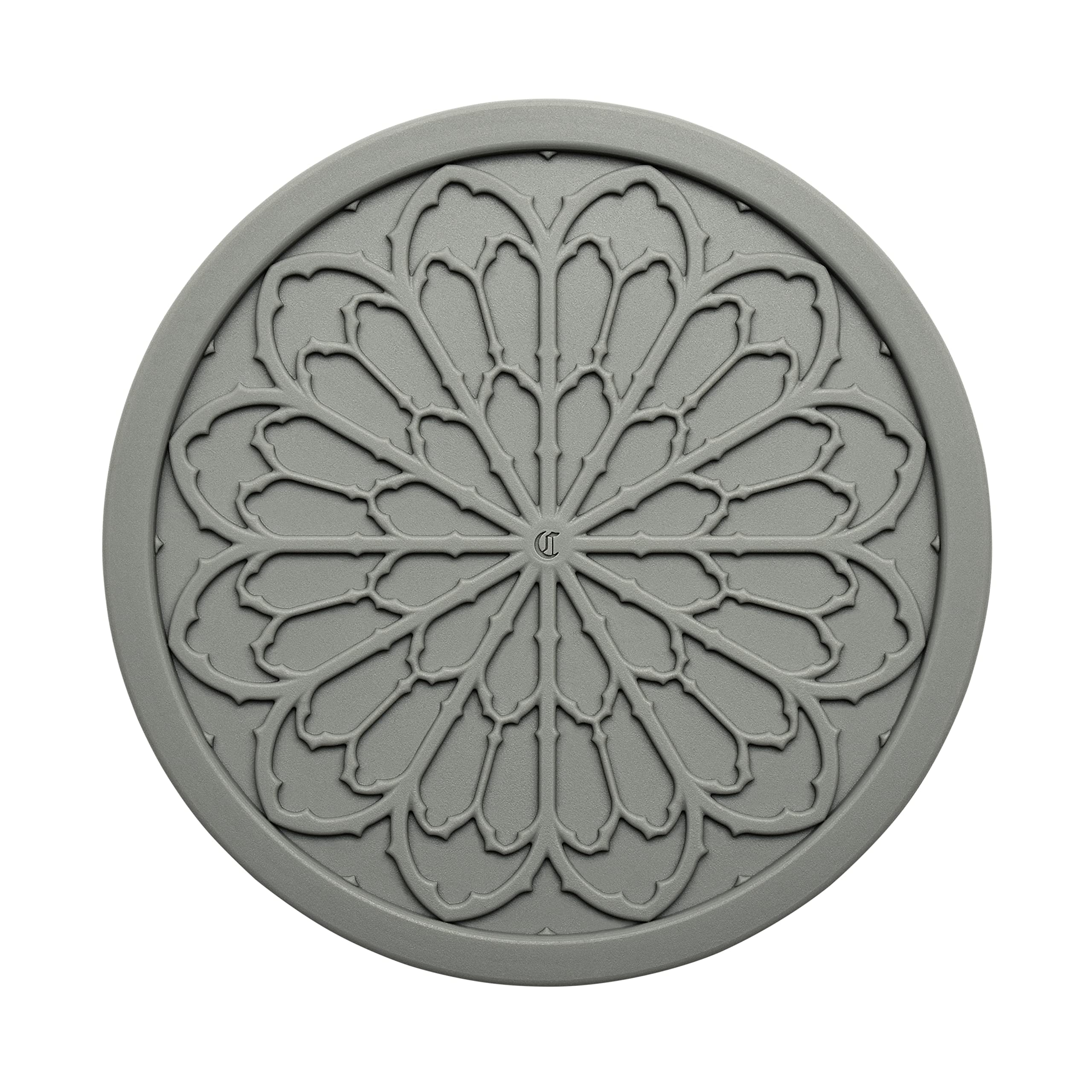 6-Pack Gray Silicone Drink Coasters - 4 Inch Non-Slip Coasters for Coffee, Wine & Beer - Aesthetic Kitchen Decor & Goth Room Accessories by COASTERFIELD - Perfect for Dining Tables, Coffee Bars & Home Decor