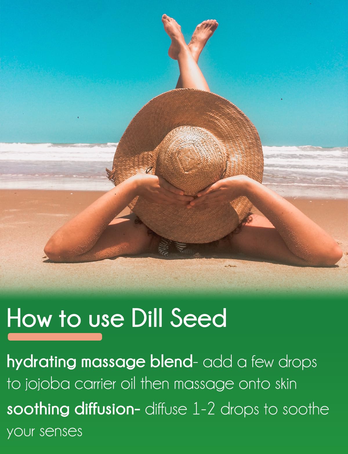 100% Pure Dill Seed Essential Oil - 1 fl oz (30ml) Glass Bottle - Aromatherapy, Massage & DIY Skincare - GreenHealth Premium Essential Oils