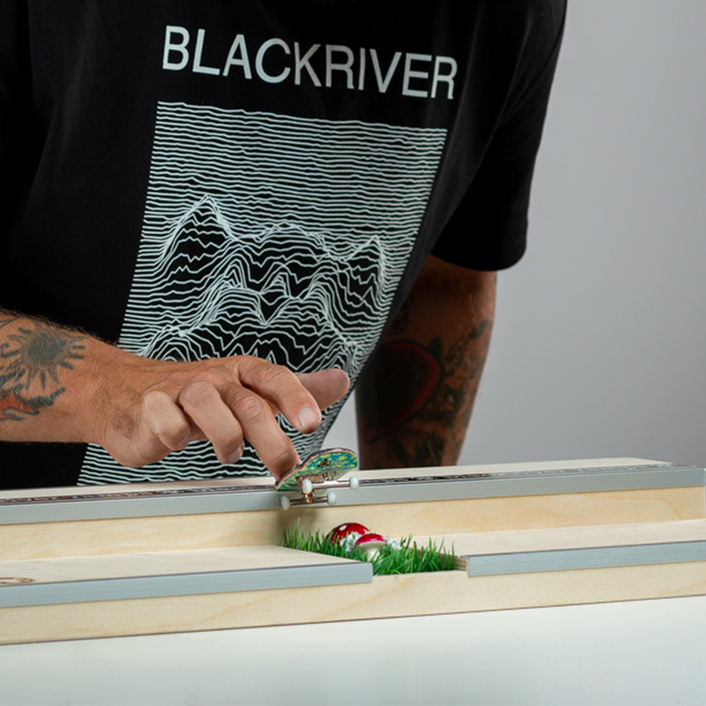 Blackriver Fingerboard Ramps - Pornstorm Plaza Skate Park for Tech Decks | Perfect for Finger Skateboarding Practice & Competition | Home, Office & School Fun Activity