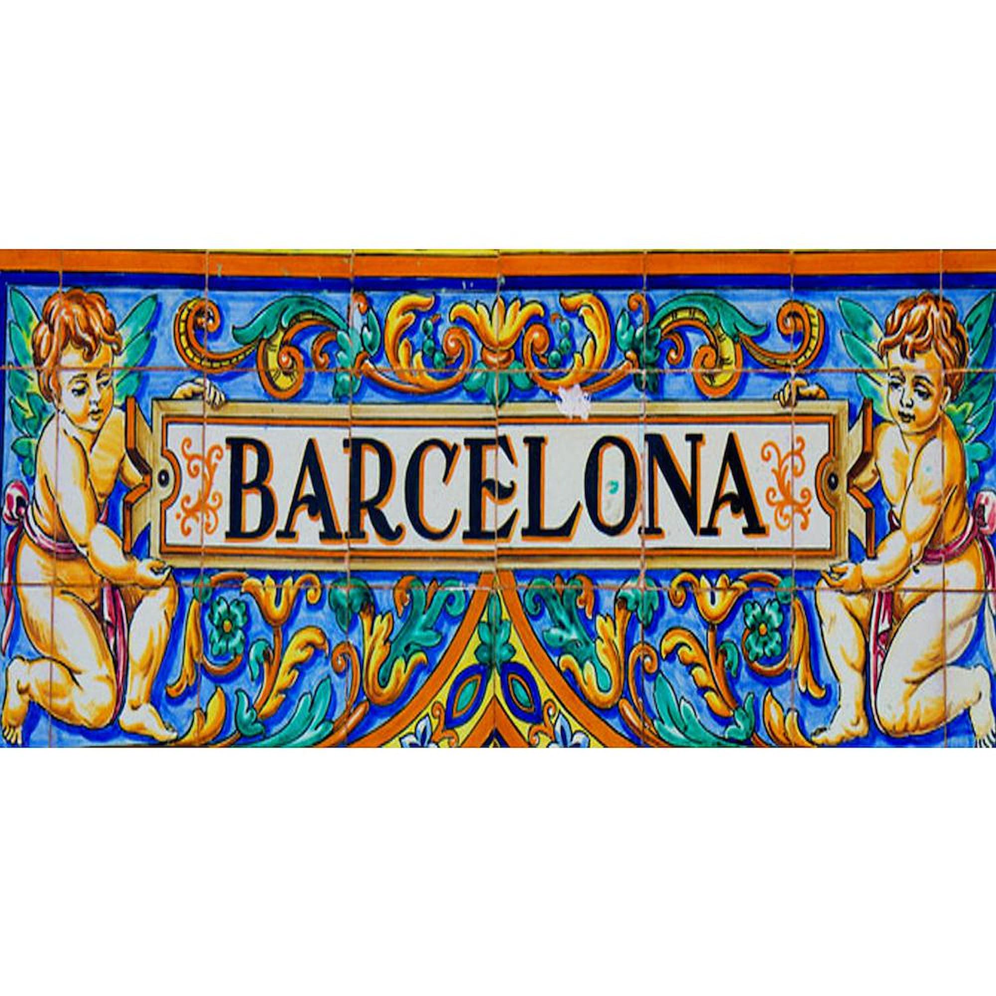Barcelona Mosaica 11 oz Ceramic Coffee Mug (325ml) - Artistic Spanish Design for Home, Office & Gift Giving - Perfect for Tea, Hot Chocolate & Espresso Drinks
