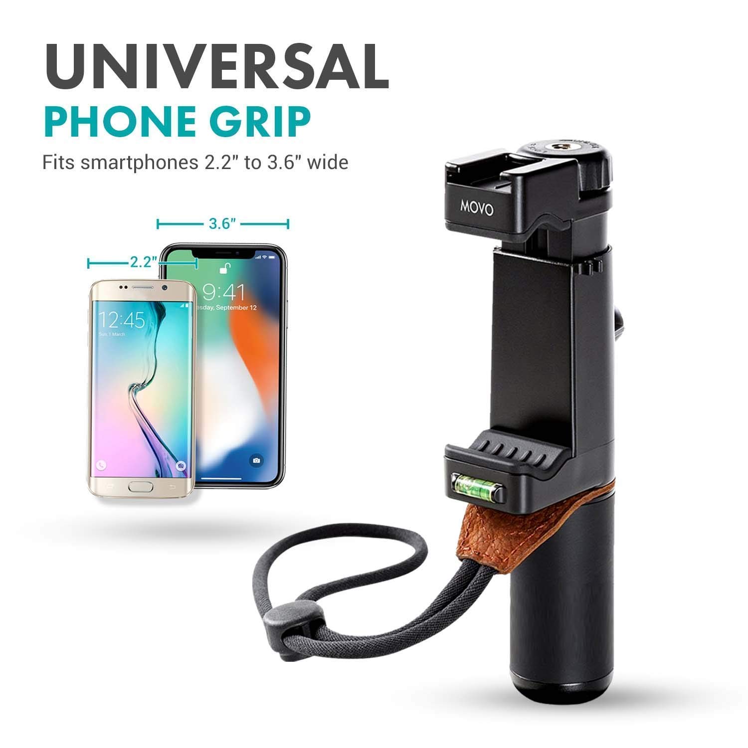 MOVO Huge Smartphone Vlogging Kit V8 - USB Type-C Dongle, Mini Tripod, Grip Rig, Wireless Shotgun Mic, 360° Stereo Microphones & LED Lights - Perfect for TikTok, YouTube Live Streaming & Content Creation (Ideal for Vloggers, Travel Videos & Social Media Content)