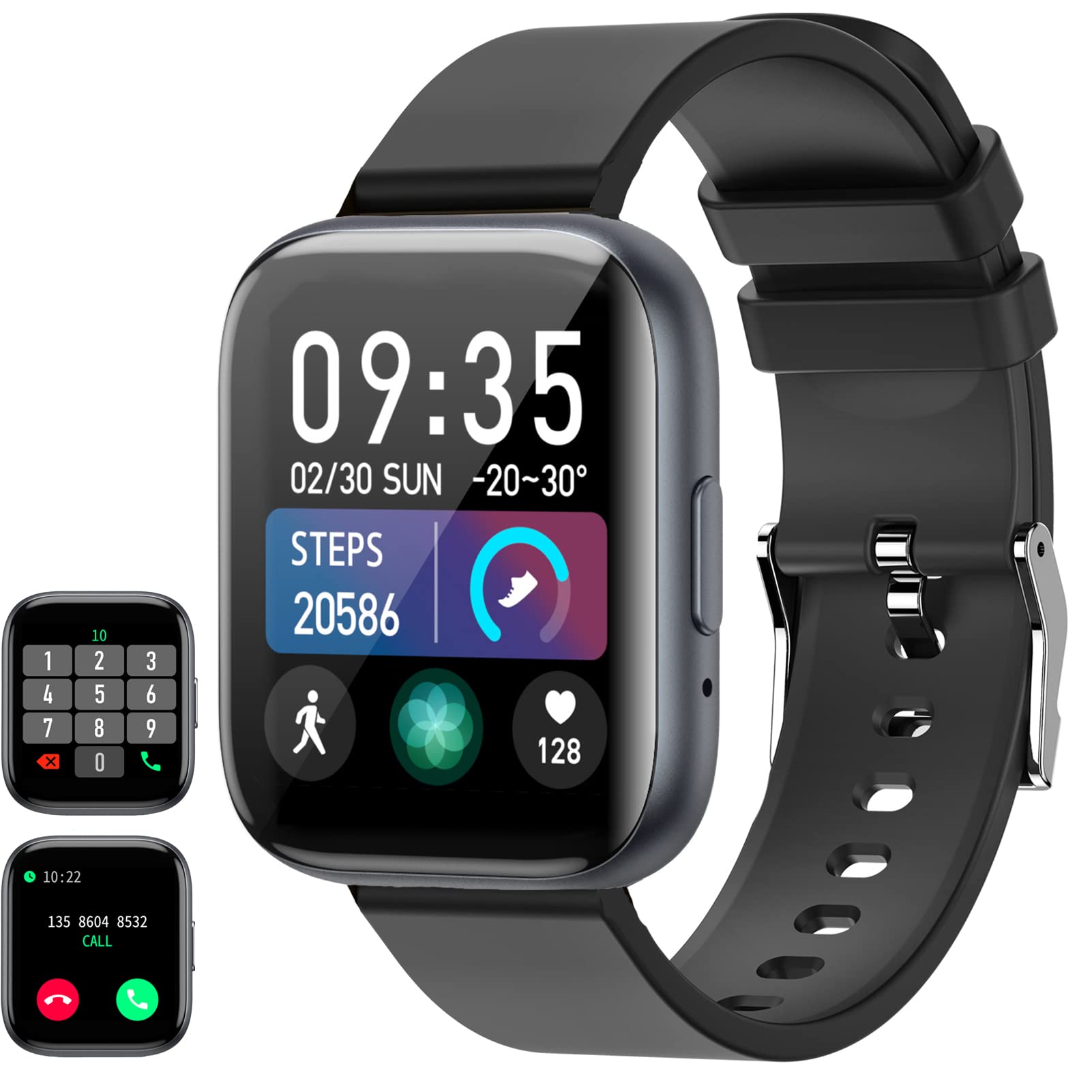 EBAKIN Smart Watch with Call, Fitness Tracker for Men & Women - Heart Rate, Sleep Monitor for Workout & Daily Use